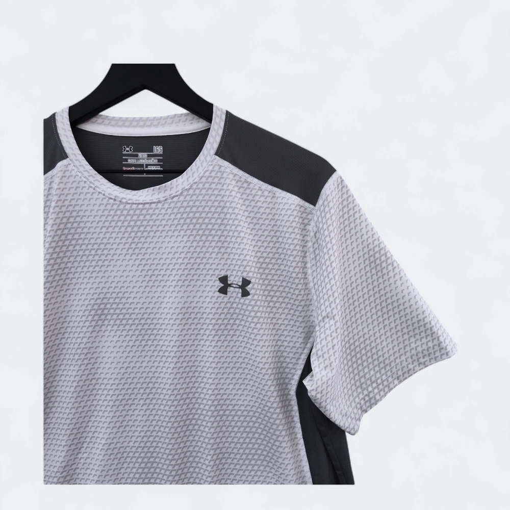 Under Armour Men's Team Raid Short Sleeve T-shirt Mens Size Large Fitted - Picture 6 of 8